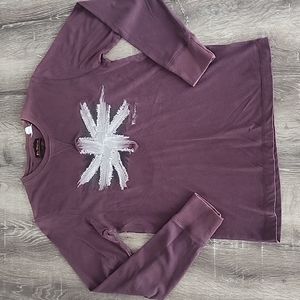 Ben Sherman Embroidered Stitched Logo Detail Long Sleeve Crew Neck Tee 1/S